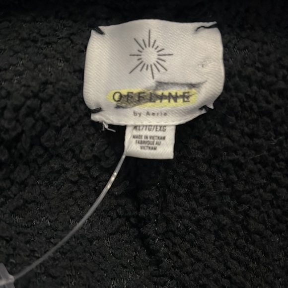 🆕OffLine By Aerie Fuzzy Sherpa Jogger Pant Black SHIPS SAME DAY📦‼️ - Picture 6 of 6